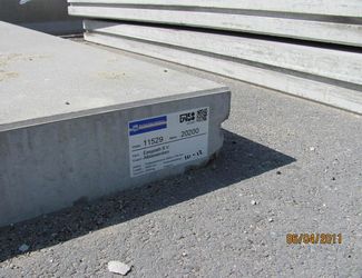 beton plaat markeren