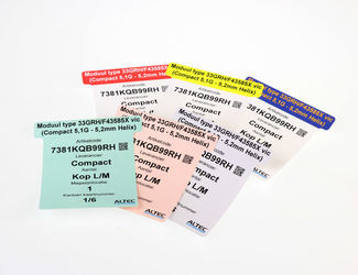 Print planbord labels in full-color