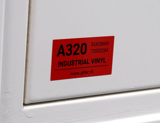 A320 Industrial vinyl - gestanst - rood
