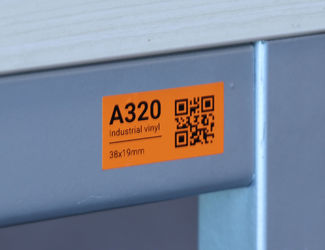 A320 Industrial vinyl - gestanst - oranje