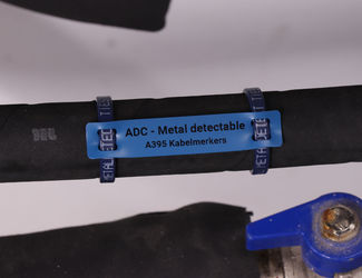 Metal detectable kabelmerkers
