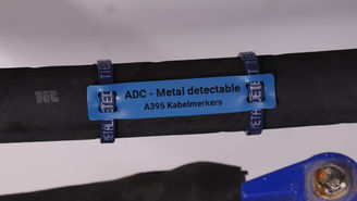Metal detectable kabelmerkers