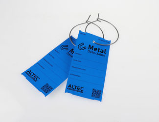 A357 - Metal detectable tags aan labelclip