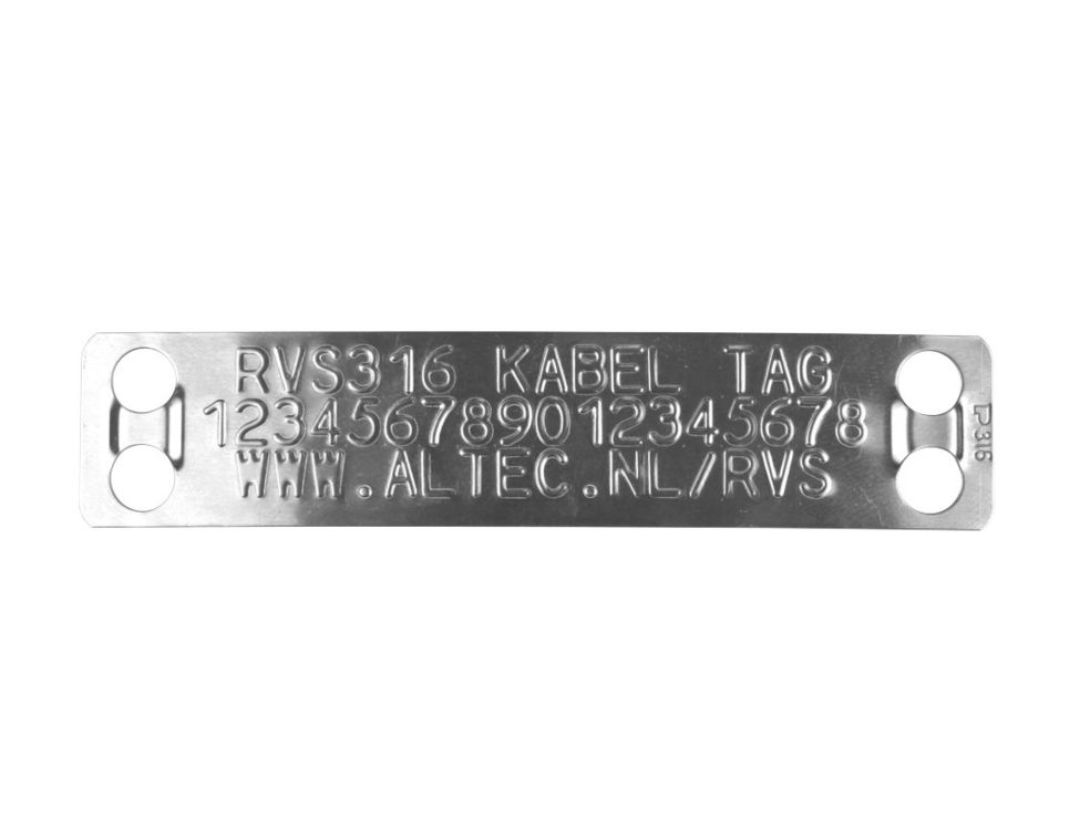 RVS-316 Kabelmerker - 3 lijns