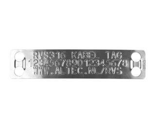 RVS-316 Kabelmerker - 3 lijns