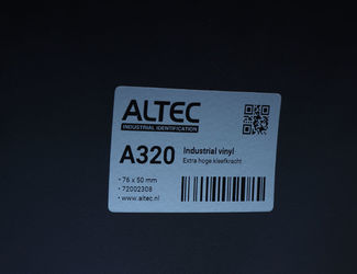 A320 Industrial vinyl - gestanst - zilver