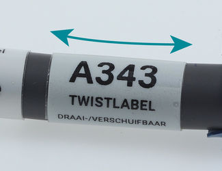 Kabelcodering - A343 Twistlabel (draai- en schuifbaar)